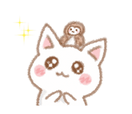 I love cats and Owl sticker #8552181