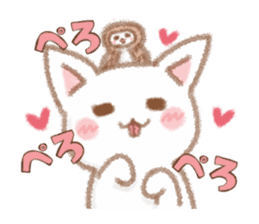 I love cats and Owl sticker #8552192
