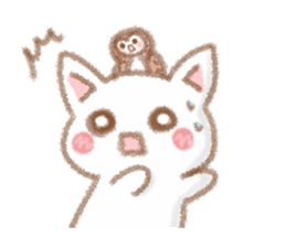 I love cats and Owl sticker #8552196