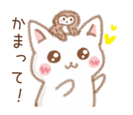 I love cats and Owl sticker #8552197