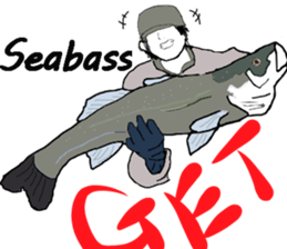 seabass fishing Sticker sticker #8554224