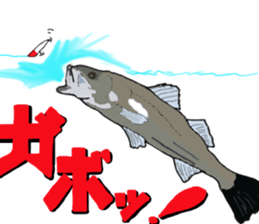 seabass fishing Sticker sticker #8554226