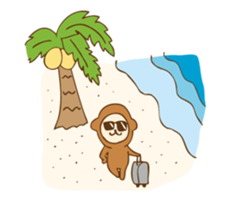 New Year Monkey Sticker sticker #8554629