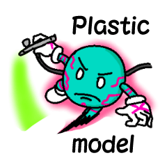 Plastic model fan sticker