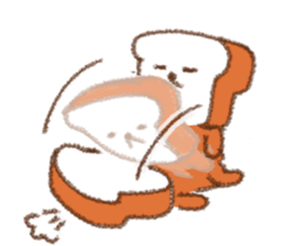 warm puppy bread. sticker #8555479