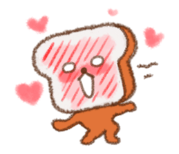 warm puppy bread. sticker #8555481