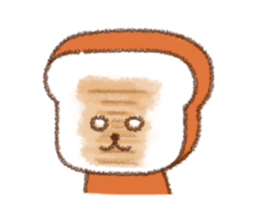 warm puppy bread. sticker #8555485