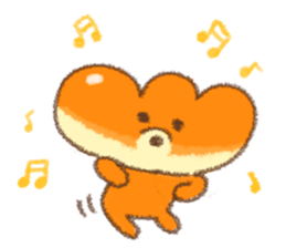 warm puppy bread. sticker #8555488