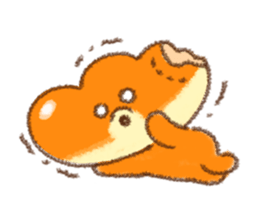 warm puppy bread. sticker #8555492