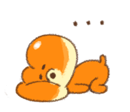 warm puppy bread. sticker #8555494