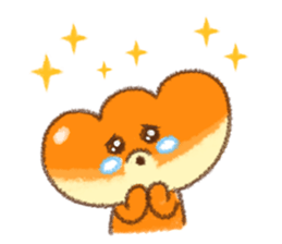 warm puppy bread. sticker #8555495