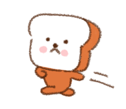 warm puppy bread. sticker #8555498