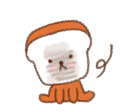 warm puppy bread. sticker #8555501