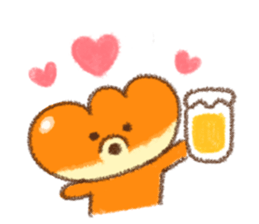 warm puppy bread. sticker #8555502