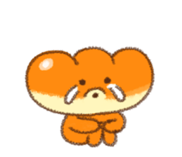 warm puppy bread. sticker #8555504