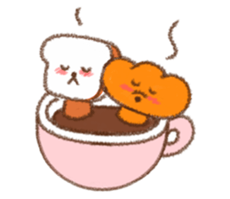 warm puppy bread. sticker #8555508