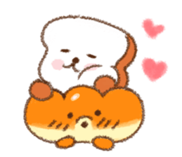 warm puppy bread. sticker #8555509