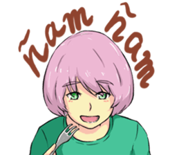 Cute Girl with Spanish sticker #8555643