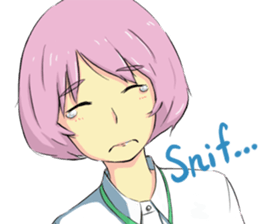 Cute Girl with Spanish sticker #8555644