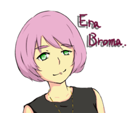 Cute Girl with Spanish sticker #8555649