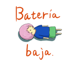 Cute Girl with Spanish sticker #8555667