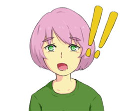 Cute Girl with Spanish sticker #8555671