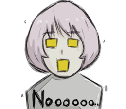 Cute Girl with Spanish sticker #8555673