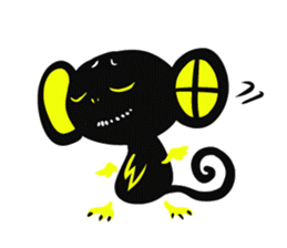 Shadow monkey light up! sticker #8555841