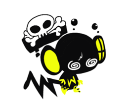 Shadow monkey light up! sticker #8555848