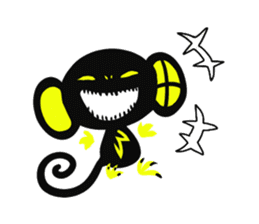 Shadow monkey light up! sticker #8555850