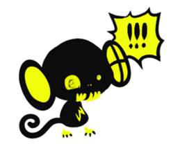 Shadow monkey light up! sticker #8555855