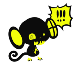 Shadow monkey light up! sticker #8555855