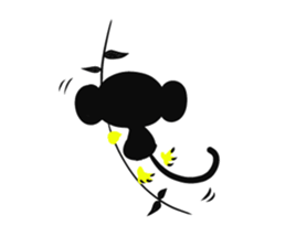 Shadow monkey light up! sticker #8555856