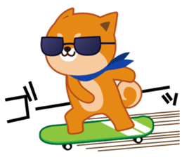 Shiba dog "MUSASHI" 5 sticker #8556119