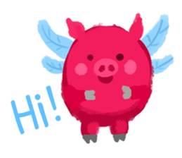 Pink Flying Pics Fun Set sticker #8556234