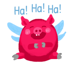 Pink Flying Pics Fun Set sticker #8556235