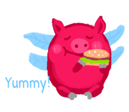 Pink Flying Pics Fun Set sticker #8556236