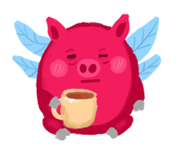 Pink Flying Pics Fun Set sticker #8556241