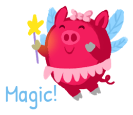 Pink Flying Pics Fun Set sticker #8556242