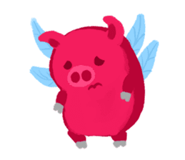 Pink Flying Pics Fun Set sticker #8556251