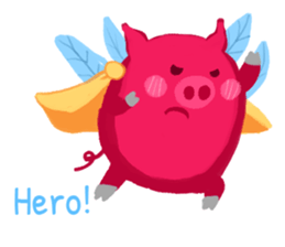 Pink Flying Pics Fun Set sticker #8556254