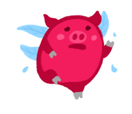 Pink Flying Pics Fun Set sticker #8556255