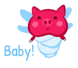 Pink Flying Pics Fun Set sticker #8556256