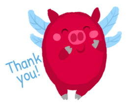 Pink Flying Pics Fun Set sticker #8556258