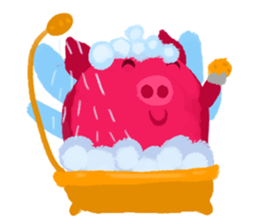 Pink Flying Pics Fun Set sticker #8556265