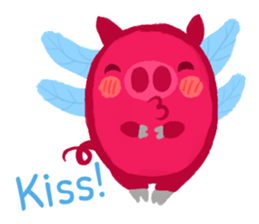 Pink Flying Pics Fun Set sticker #8556268