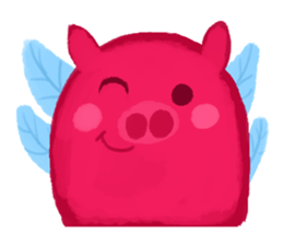 Pink Flying Pics Fun Set sticker #8556269