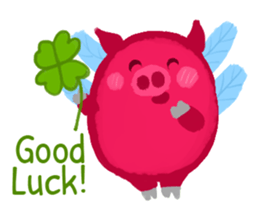 Pink Flying Pics Fun Set sticker #8556272