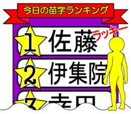 My name is Satoh sticker #8556668