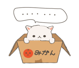 Cat in Cardboard sticker #8557159